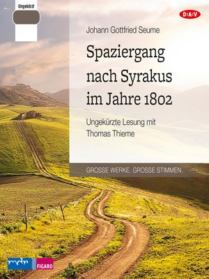 cover image of Spaziergang nach Syrakus im Jahre 1802